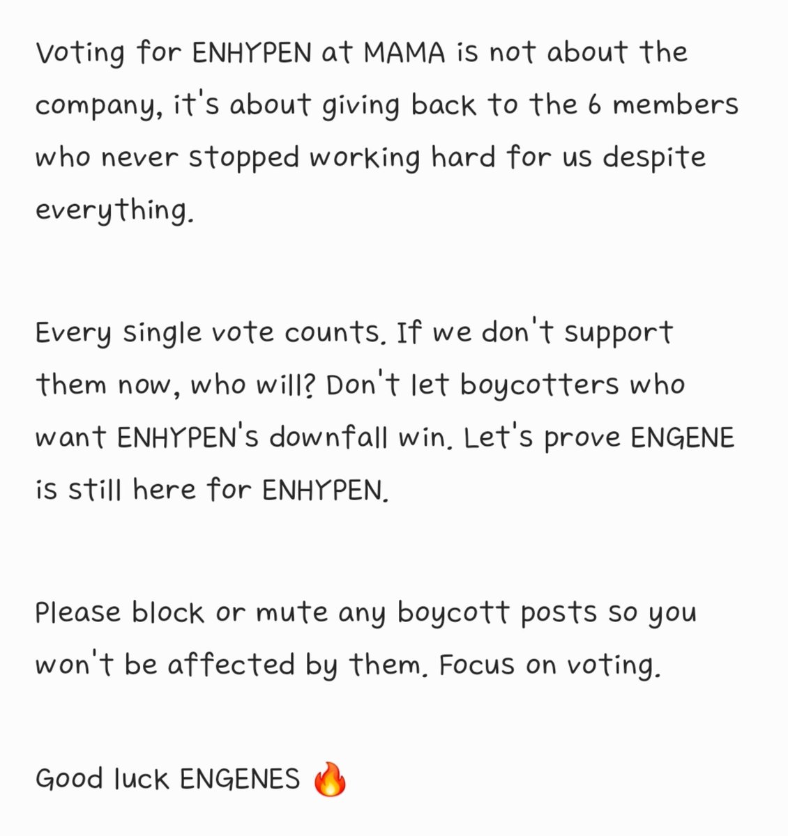 jjongjaeyun_'s tweet photo. 📌  VOTE ENHYPEN IF YOU ENGENES 🤍 https://t.co/1Ok4ZRjVCu