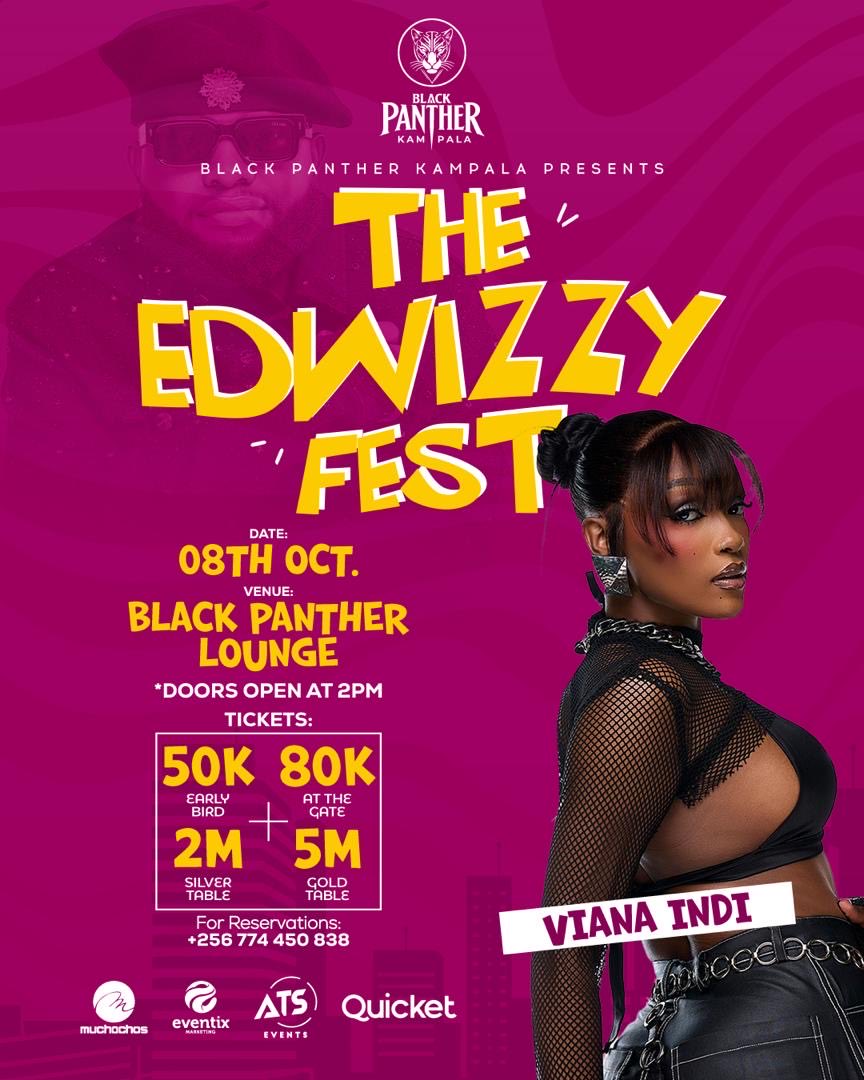 BusingyeJose's tweet photo. The #EdwizzyFEST lineup is looking 🔥
Viana Indi and the rest of the squad are pulling up for a night you definitely don’t want to miss!
Get your tickets here: https://t.co/HZZuUnTqc1
and get ready to party with the ultimate lineup
🎫
Early bird: 50k
Gate: 80k
Silver Table:2M
Gold Table: 5M