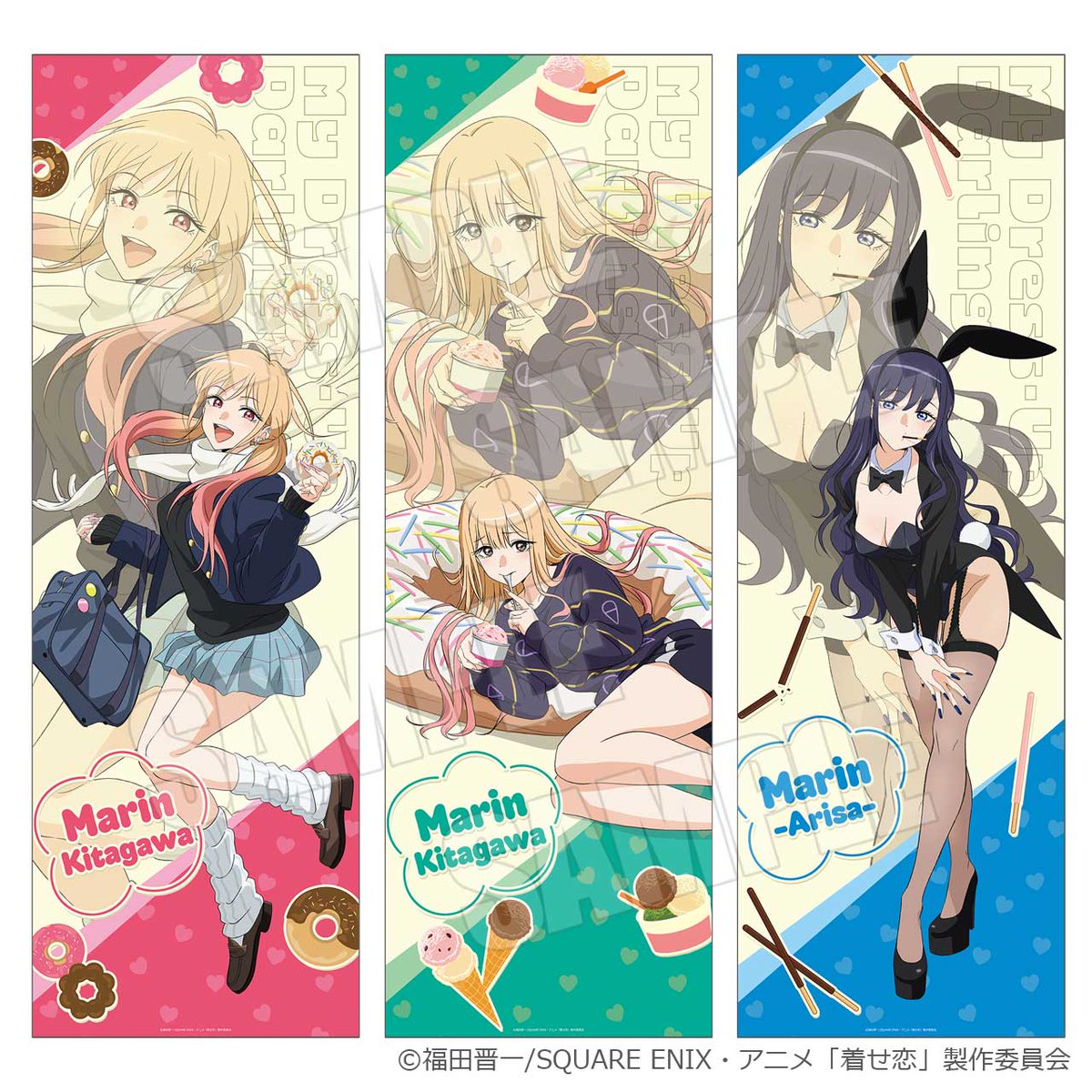 AU_COOP_info's tweet photo. 🍩くじの賞品をご紹介🍨

　　　　　 きゃらっとくじ[web]
　TVアニメ「その着せ替え人形は恋をする」
　　　　　　　 Season 2
　　　　～Sweet♡Marin Style～

B賞『マルチクロス』
使い��は無限大！
お気に入りの絵柄を日常の一部に♪

💻️きゃらっとくじ[web]
https://t.co/U9kRi0Wm3e

#着せ恋 #着せ恋アニメ #きゃらっとくじweb