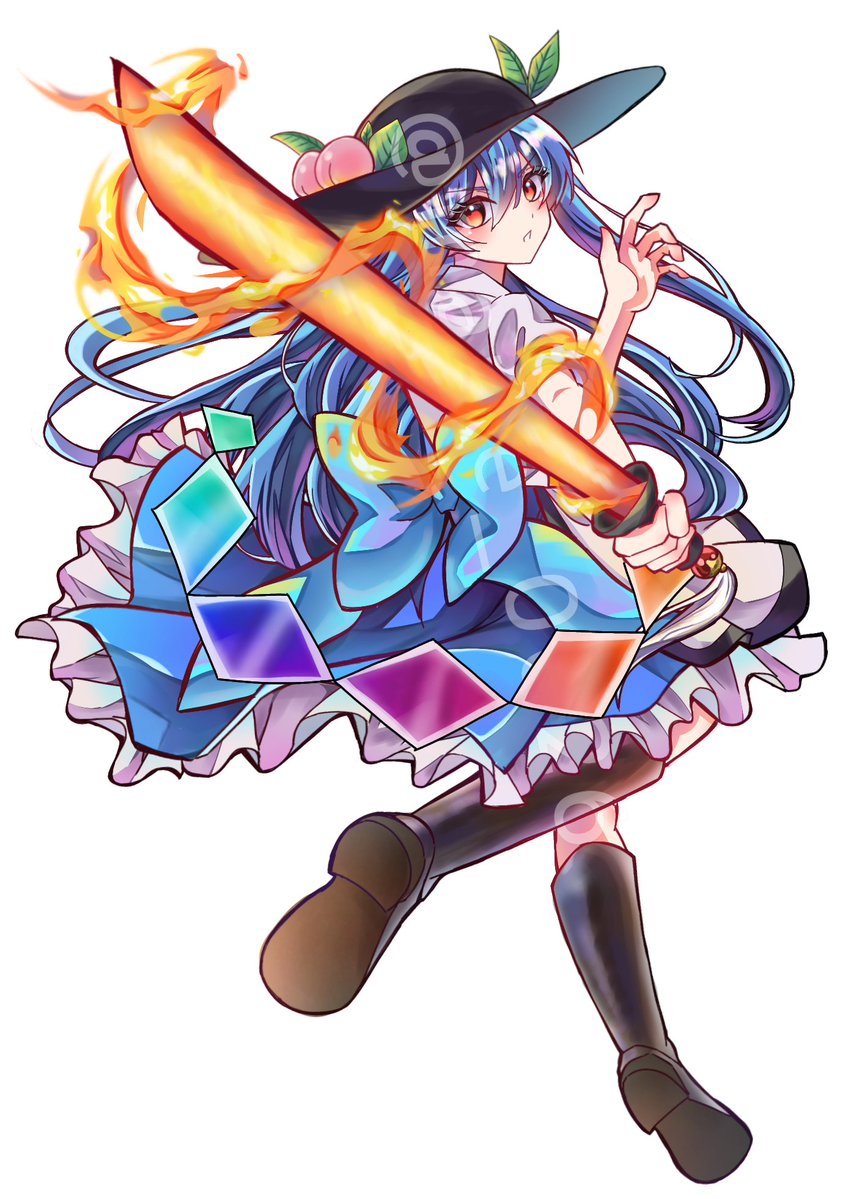mame_0226's tweet photo. 秋季例大祭で担当させて頂いたグッズのイラストです！

・比那名居天子
・道神馴子

 #東方
 #東方Projectㅤㅤㅤㅤ https://t.co/J4TEJCBtu0