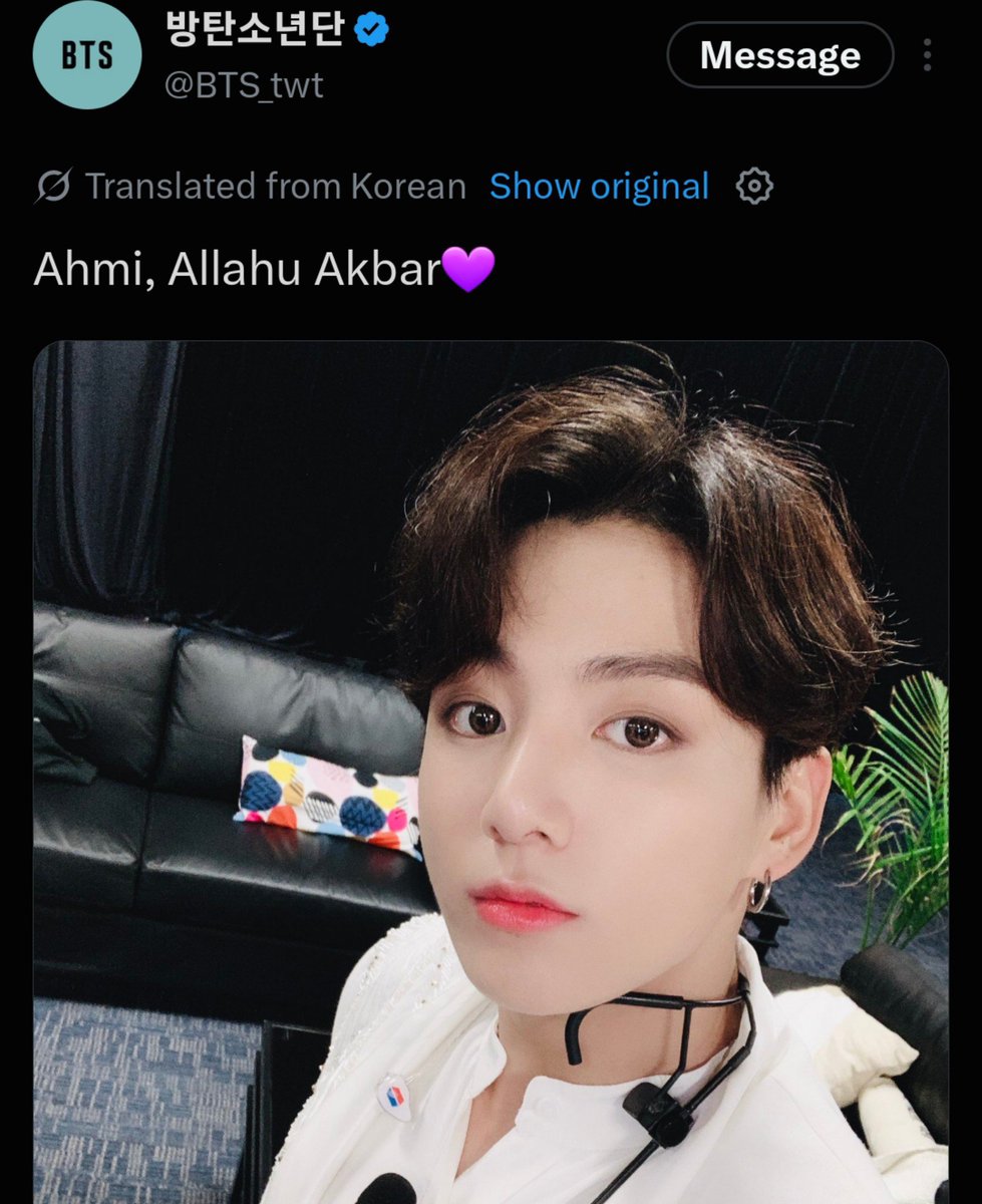 kokosanlover's tweet photo. MashaAllah,brother jungkook 💜 https://t.co/D5d0jzKNhb