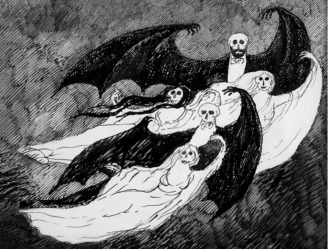 archaeologyart's tweet photo. Edward Gorey, vampires https://t.co/XFgzm4NDlo