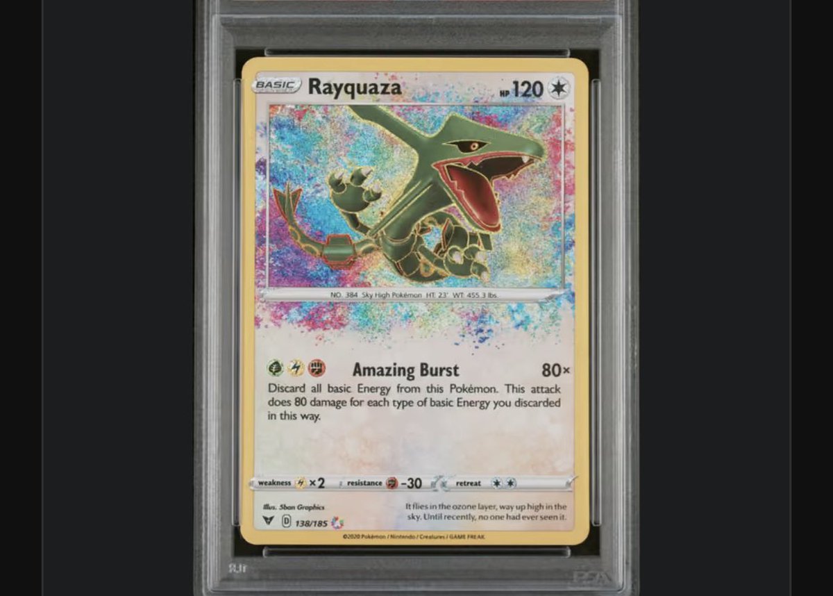 saviorbags's tweet photo. $Ash Ketchum is an agent now. Txn fees fund the agent to collect PSA 10 cards

Already got rayquaza (est. $189)

Imagine what it collects once this hits 10M+ https://t.co/28vFMpTHto
