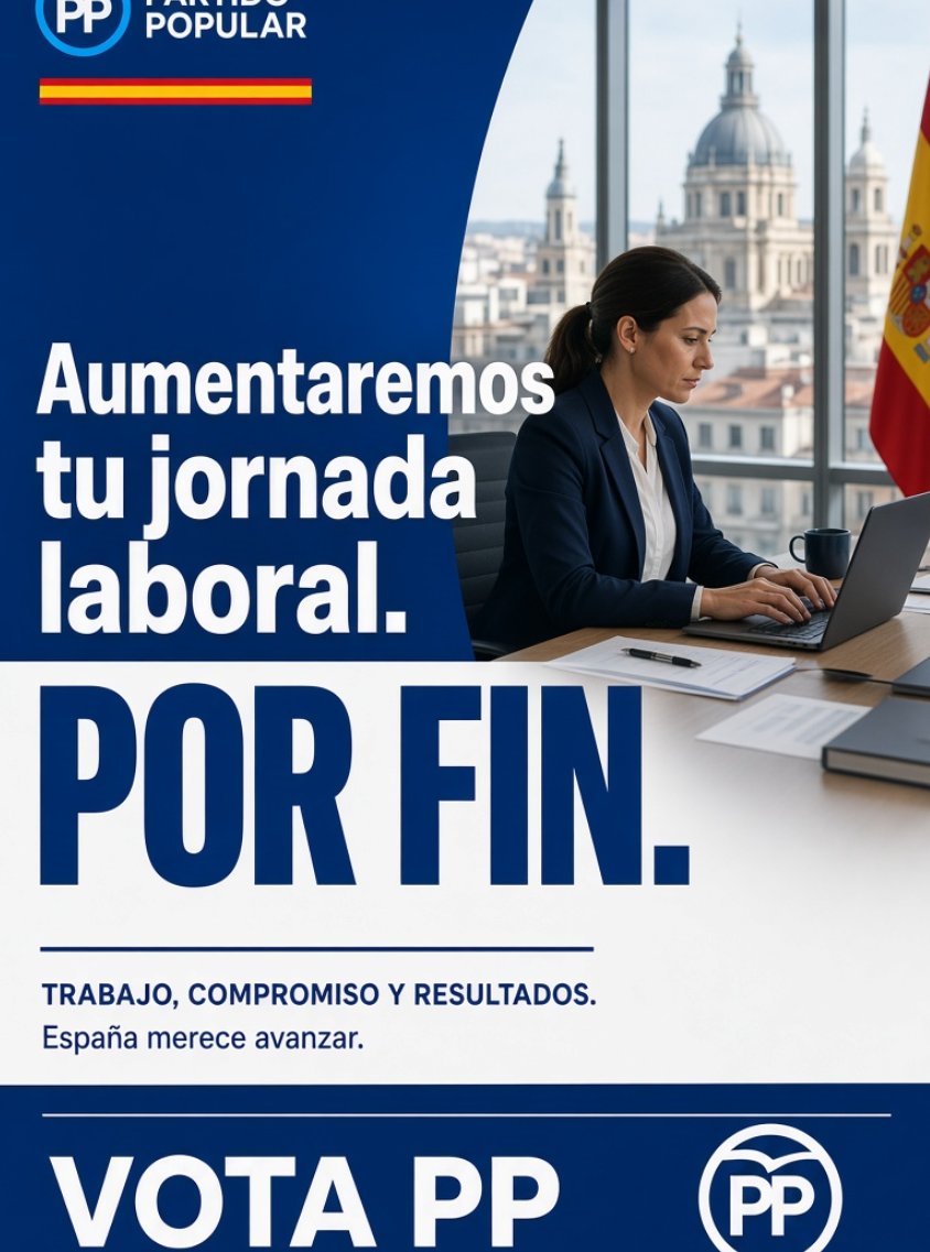 idiazaquso's tweet photo. Aumentaremos tu jornada laboral.

Por Fin.

VOTA PP https://t.co/Jv4hXN4m6i