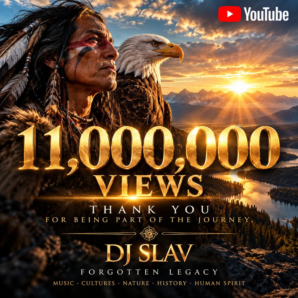 DJSlavOfficial's tweet photo. 11,000,000 VIEWS. โค๏ธ
The journey continues.
๐ฅ THE CALL OF THE NORTH โ OUT NOW
๐ง DJ SLAV โ Listen worldwide:
https://t.co/Q8we3Yl8kz
#ProgressiveHouse #EthnoHouse #WorldMusic #TribalMusic #IndigenousMusic #DJSlav https://t.co/rF3iPdAXGj