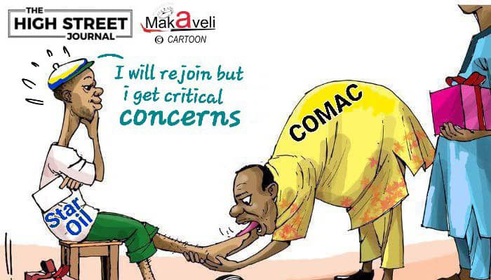 TheHighStreetJ's tweet photo. Ghana Chronicles by Makaveli the cartoonist 

—SG-Ghana Exit: Customers Have Nothing to Fear as Deposits Are Safe – Finance Lecturer Assures, ETC.

#THSJ #Business  #Evonomy #Ghana https://t.co/06rUAUm1g1