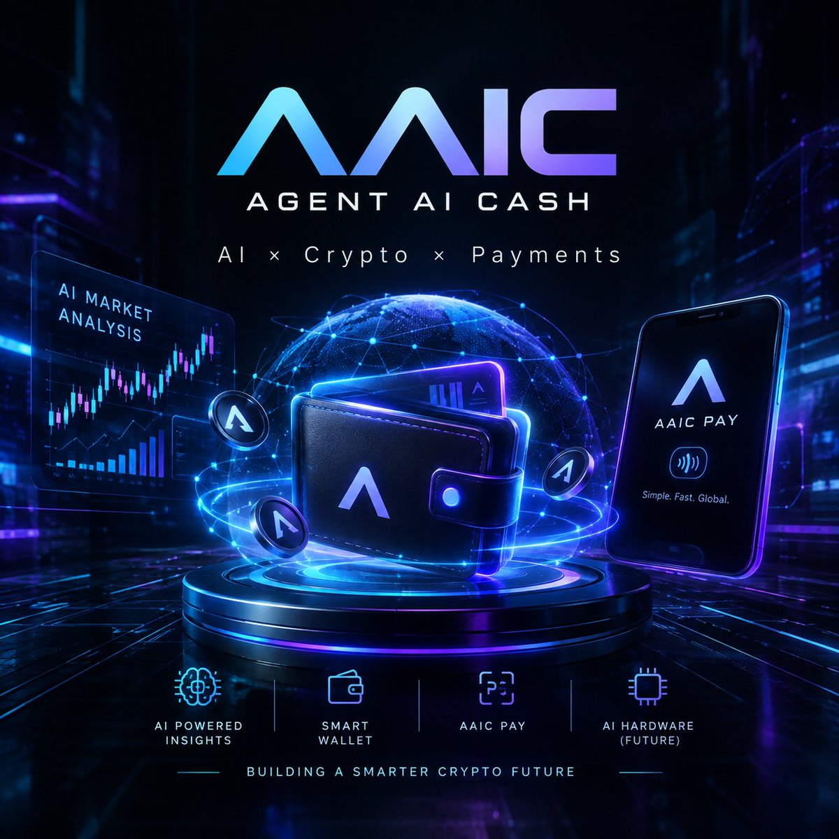0xmefzlr's tweet photo. What interests me about $AAIC is the idea of bringing different parts of the crypto experience into one ecosystem.
AI-powered market analysis, a smart wallet, AAIC PAY, and future AI hardware could make crypto more practical for everyday users.
#AAIC #AgentAiCash #AI #Web3 https://t.co/oTHrOZGzC1
