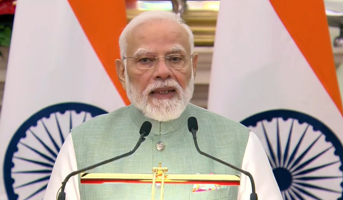 BJP4India's tweet photo. I am very happy that soon we will be launching joint projects in priority areas such as health, space and clean energy.

I also welcome the agreement with the University of Zurich to build the capacity of India’s science and start-up ecosystem.

- PM @narendramodi https://t.co/Prrv5gdZmf