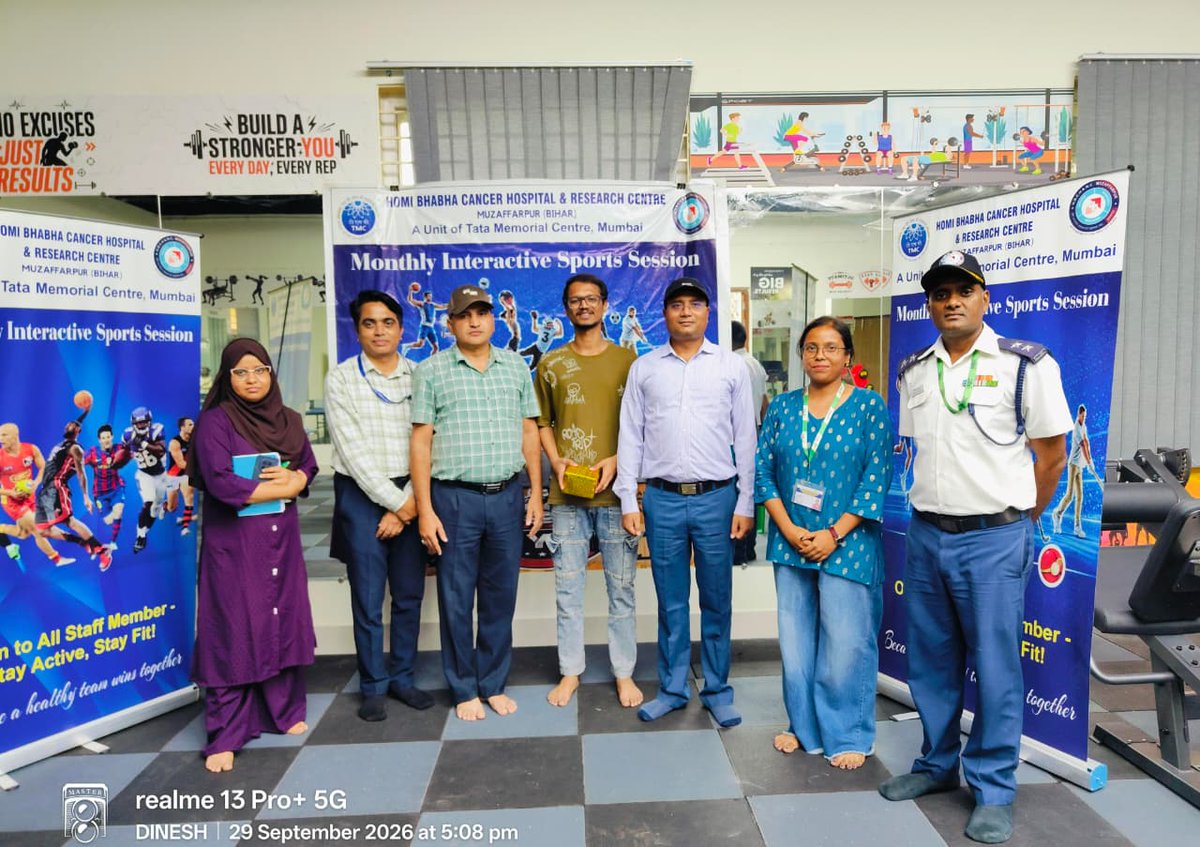 HBCHRC_Bihar's tweet photo. concluded on a high note with an exciting Prize Distribution Ceremony.

Jeyarish V, Project Research Scientist-I in the Molecular Laboratory Department and the winner of the competition, said after the tournament, "Sports help ease mental fatigue. Events like these should be held https://t.co/XnqhkCLkAx