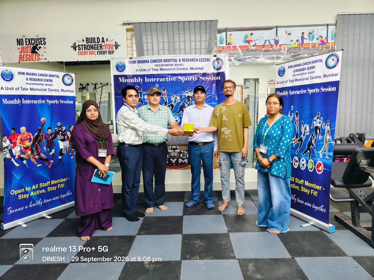 HBCHRC_Bihar's tweet photo. concluded on a high note with an exciting Prize Distribution Ceremony.

Jeyarish V, Project Research Scientist-I in the Molecular Laboratory Department and the winner of the competition, said after the tournament, "Sports help ease mental fatigue. Events like these should be held https://t.co/XnqhkCLkAx
