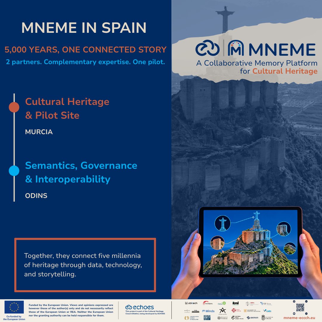 mneme_eu's tweet photo. How do you tell 5,000 years of history without turning it into a list of dates?
In Spain, Ayuntamiento de Murcia brings the Monteagudo Visitor Center into MNEME, and OdinS builds the query layer that connects collections across Europe.
#CulturalHeritage
https://t.co/SqRKlgFriq https://t.co/OJ6Qyx7vSq