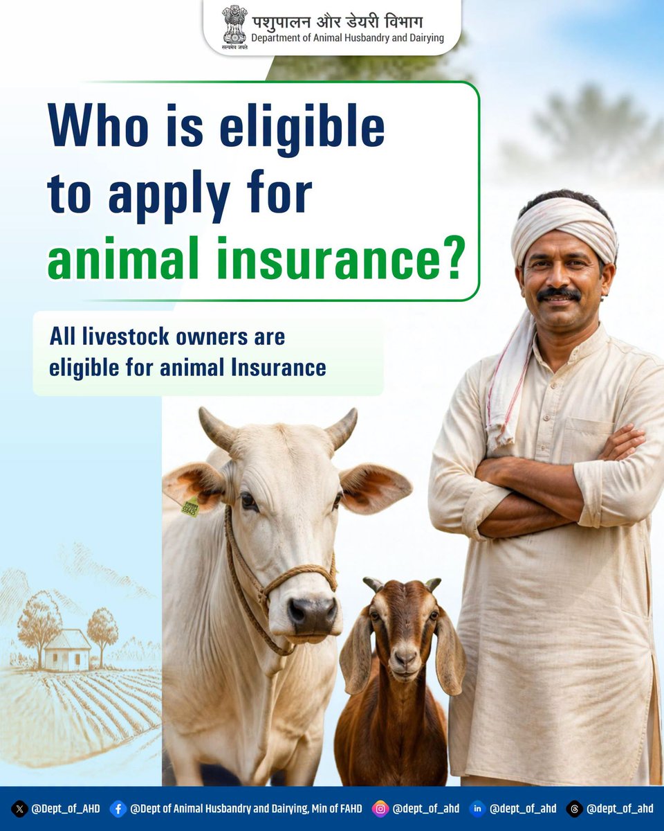 EastKvk's tweet photo. Under the Livestock Insurance Scheme, all livestock owners are eligible to avail animal insurance coverage for their livestock.
#icar
#atari_zonevii
#cauimphal
#SHS2026
#SwachhtaHiSeva2026
@SwachhBharat
@SwachhBharatGov
@MoHUA
@MoJSDDWS https://t.co/9r0A0qyEGn