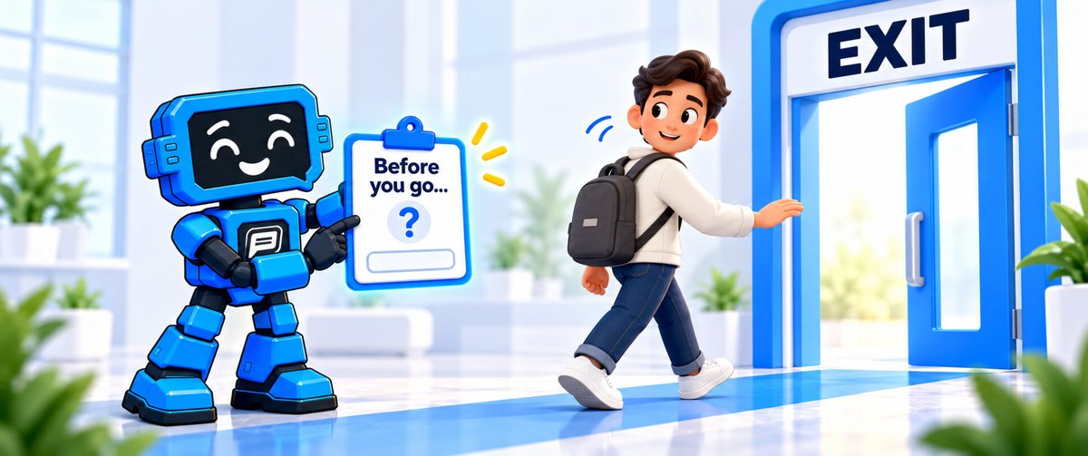 freecommentsio's tweet photo. Visitors leave your website.

Analytics tells you that they left.

Wouldn't it be more useful to know why?

Here are some simple exit survey questions that can uncover what's really stopping people 👇

https://t.co/Pj0IzsKTln

#CRO #WebDesign https://t.co/RnrCDQ1zjY