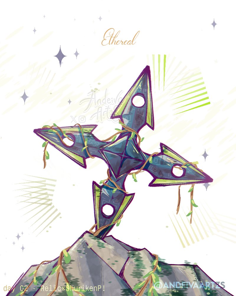 AndeivvS's tweet photo. Day 02 : Relic × Shuriken
#Phighting #Phightober2026 #inktober2026 #Shuritober

I'm grinding thisss. Btw, I don't even know if what I drew fits the theme https://t.co/5sZilG8gpo