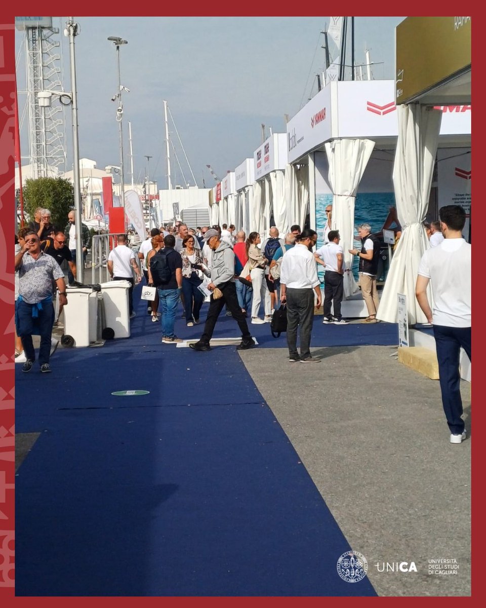 univca's tweet photo. 🌊UniCA è al 66° Salone Nautico di Genova! Presentiamo ad Olbia (con UniOlbia) i corsi in Ingegneria Navale e Tecnologie Industriali Elettriche e Aeronautiche.   🔮 Dal 2027 al via la Magistrale in Ing. Navale a Cagliari!   
#UniCa #SaloneNautico #Olbia #Nautica https://t.co/kiYjJhD4rB
