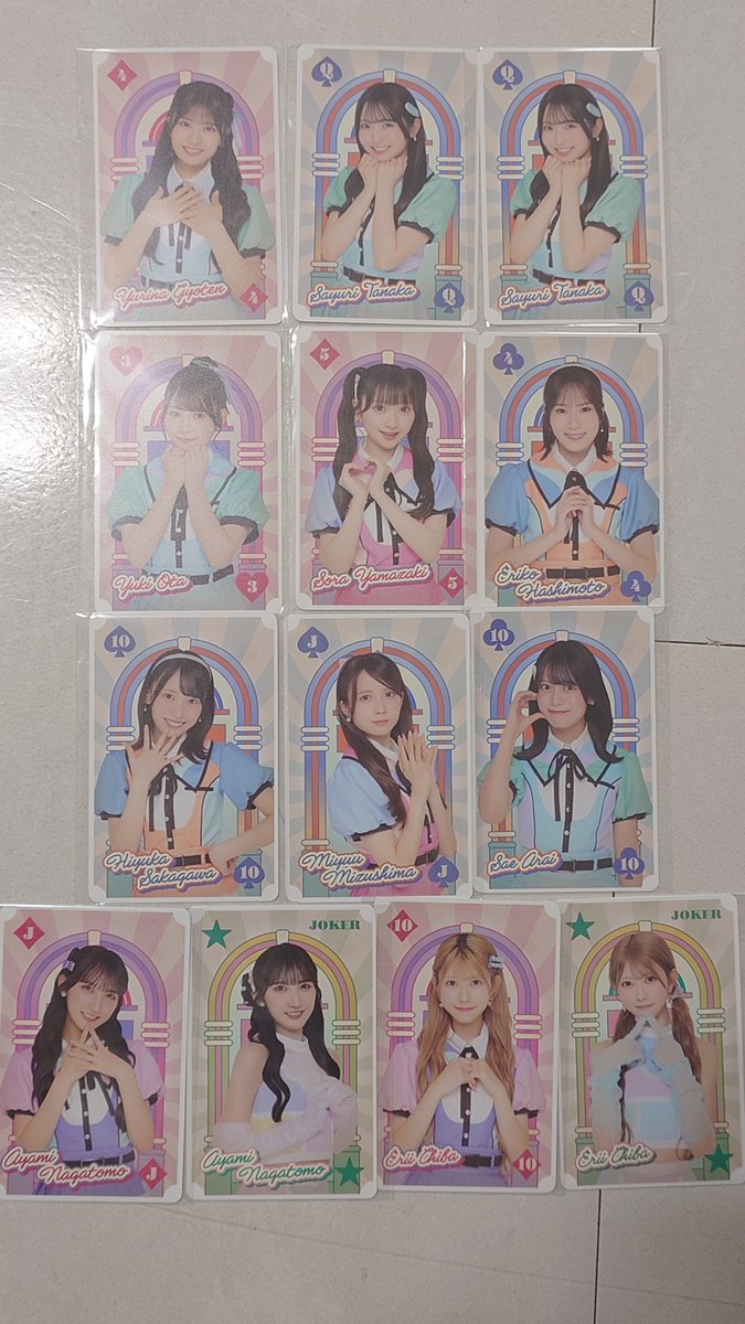 harunatore's tweet photo. 【交換 トレード募集】AKB48
東京握手会限定 CD購入特典 トランプ トレカ

[提供 譲] 画像
行天 田中2 太田 山﨑 橋本恵 坂川 水島 新井 長友コンプ 千葉コンプ 又は別種

[希望 求]
山内共通＞下尾選抜パステル 秋山＞山口＞岩立 髙橋彩＞他応相談

本日新宿 秋葉原周辺可能です https://t.co/GSvaYA0h9r