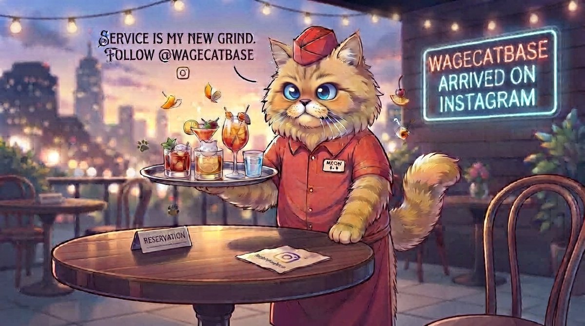 WageCatBase's tweet photo. 🚨 THE $WAGECAT SHIFT GRIND GIVEAWAY 🚨

We are building the hardest-working union on Base network, and we are paying out the shift bonuses long-term.💰 REWARD: 1,000,000 $WAGECAT tokens total (100,000 tokens each to 10 random winners!)🛠️ https://t.co/cArQHlJ8Ae