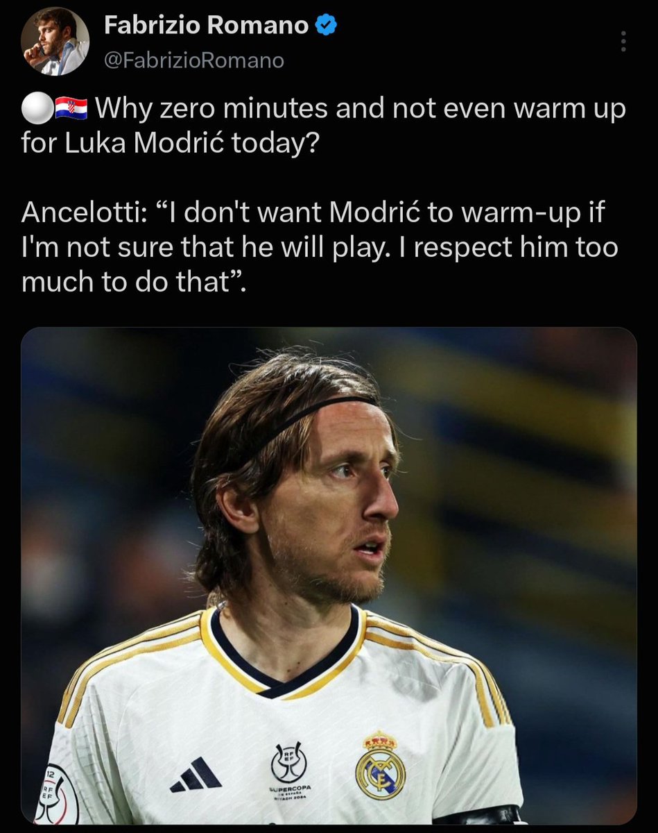RomzyUnited's tweet photo. Ancelotti once said this about Modric, Jorge Jesus will definitely get what he is looking for, if he wants to stay relevant by dragging Ronaldo names into the mud, then he should be ready with what comes with it https://t.co/zLJZcEU0cX
