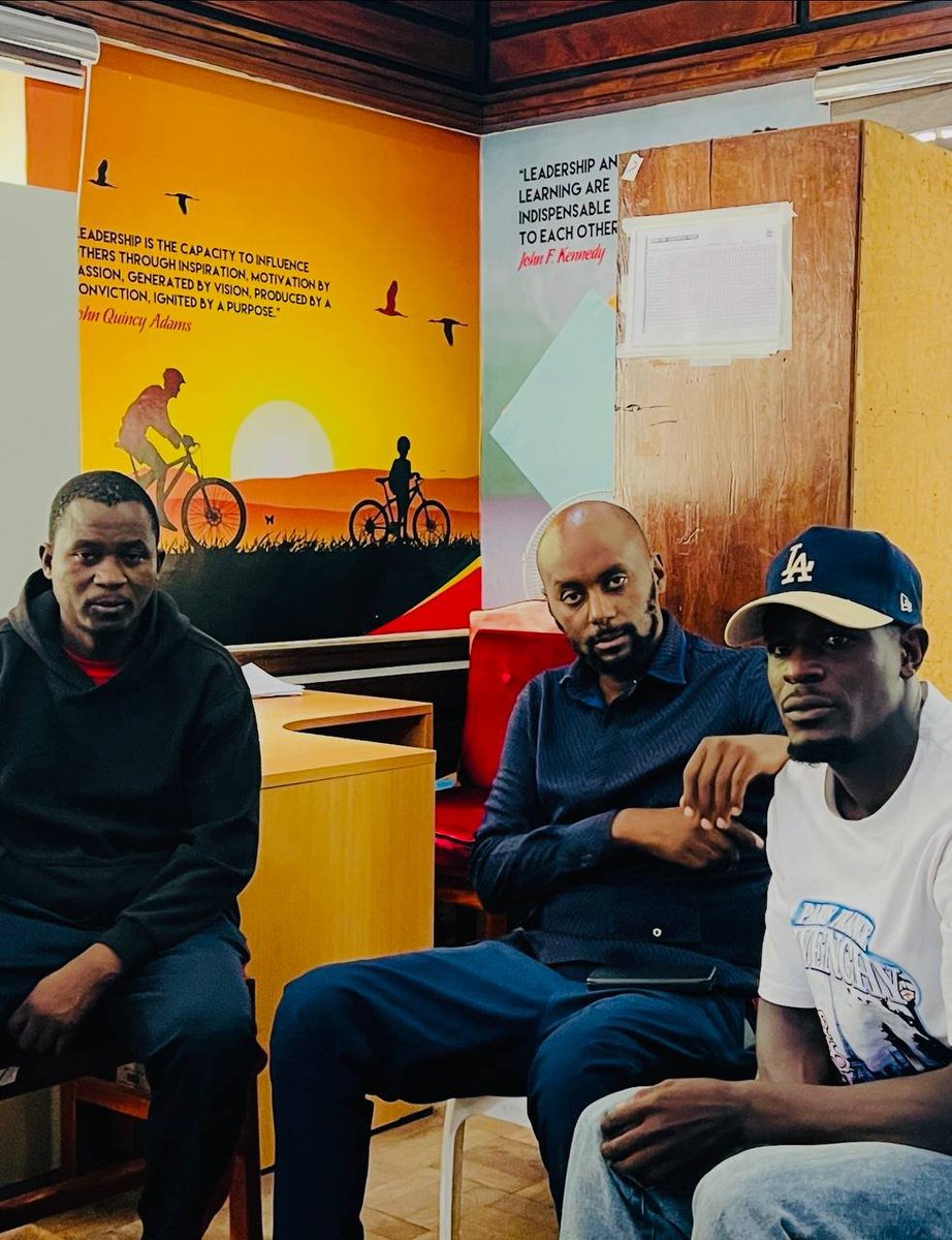 DavidLRubongoya's tweet photo. At City Hall Court earlier, we checked on our comrades Buwembo Habib, Lubega Obed Reign, and the others with whom they were arrested yesterday. Having been heavily assaulted and pepper sprayed, they've been temporarily freed on medical grounds after being referred by City Hall Clinic to Lubaga Hospital for X-ray and other medical examinations. They're of strong spirits. Supporting @NUP_Ug is not a crime!