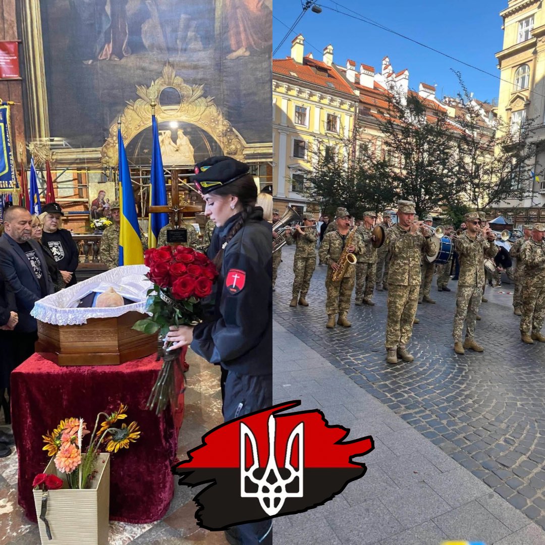 Wlodek_Skalik's tweet photo. Oto obraz dzisiejszej Ukrainy. Nazistowski kolaborant został pochowany z honorami we Lwowie. Zenon Wrublewski był w Waffen-SS „Galizien” i złożył przysięgę Hitlerowi. W ceremonii uczestniczyli wojskowi oraz osoby z nazistowskimi symbolami. Nazizm przewala się przez Ukrainę. https://t.co/y7fdg5Rjsx