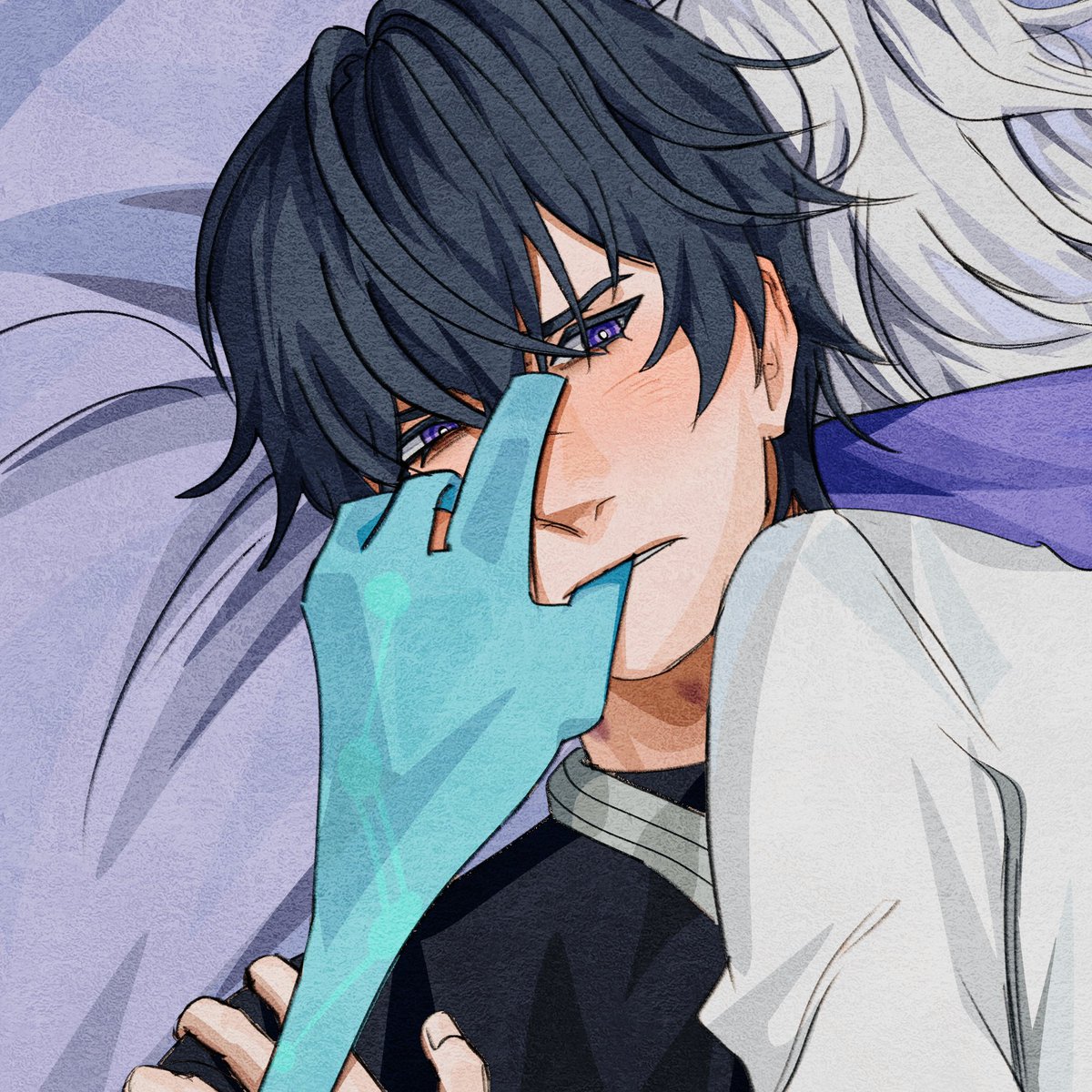 snekberry's tweet photo. I think i accidentally turned into a valeriy fanartist. i just keep drawing him nonstop 😭 

his stoic protective guard dog nature has bewitched me... he's simultaneously so knightly and princely... so outwardly intimidating yet is polite and does not easily resort to violence... https://t.co/t0OzmIxaGK