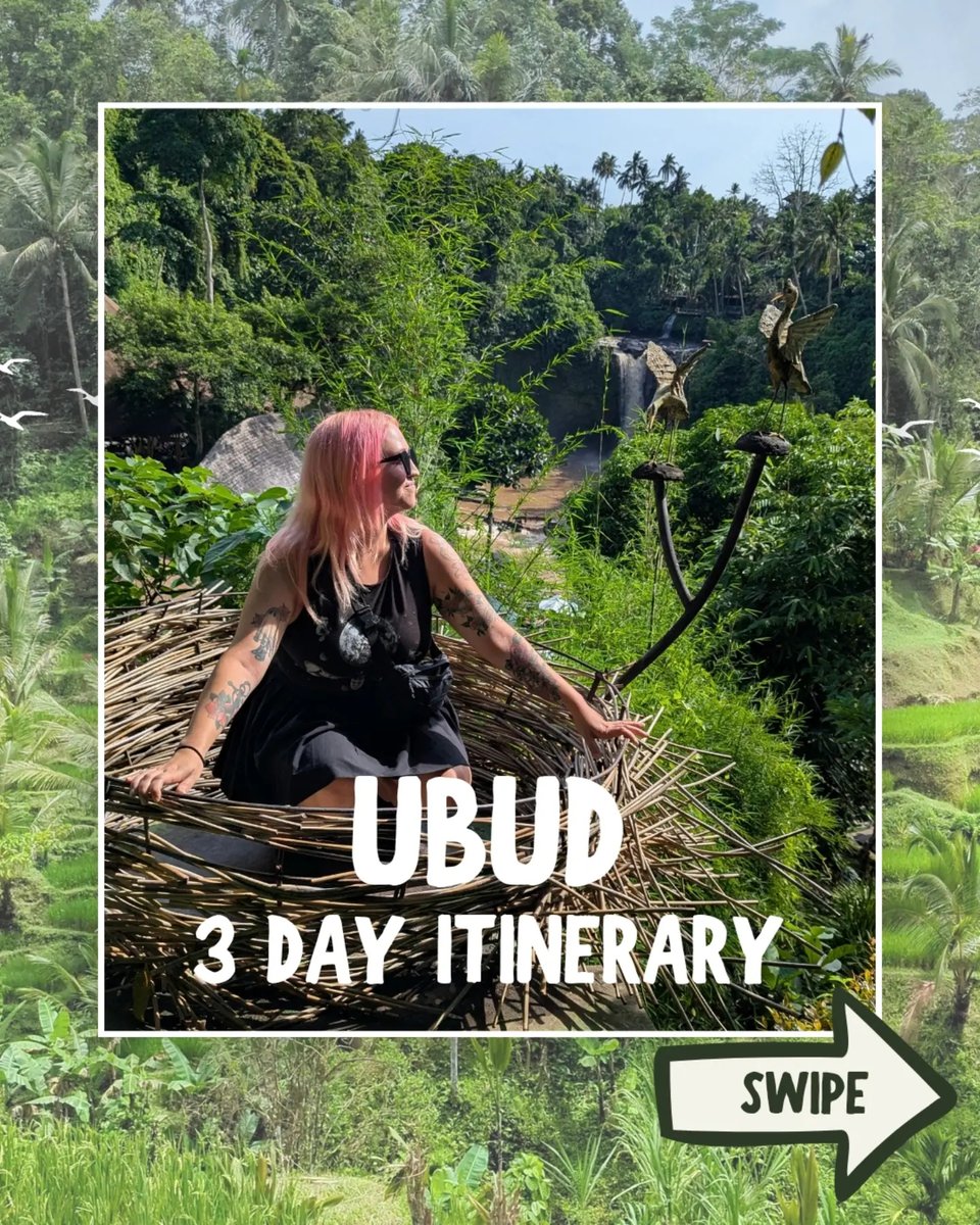 buuuuugraaa's tweet photo. Save this for your Bali trip: a 3-day Ubud itinerary with monkeys, rice terraces, water temples, waterfalls, coffee tasting, Mount Batur, wellness, craft classes and amazing food. https://t.co/lL4wqgkugD