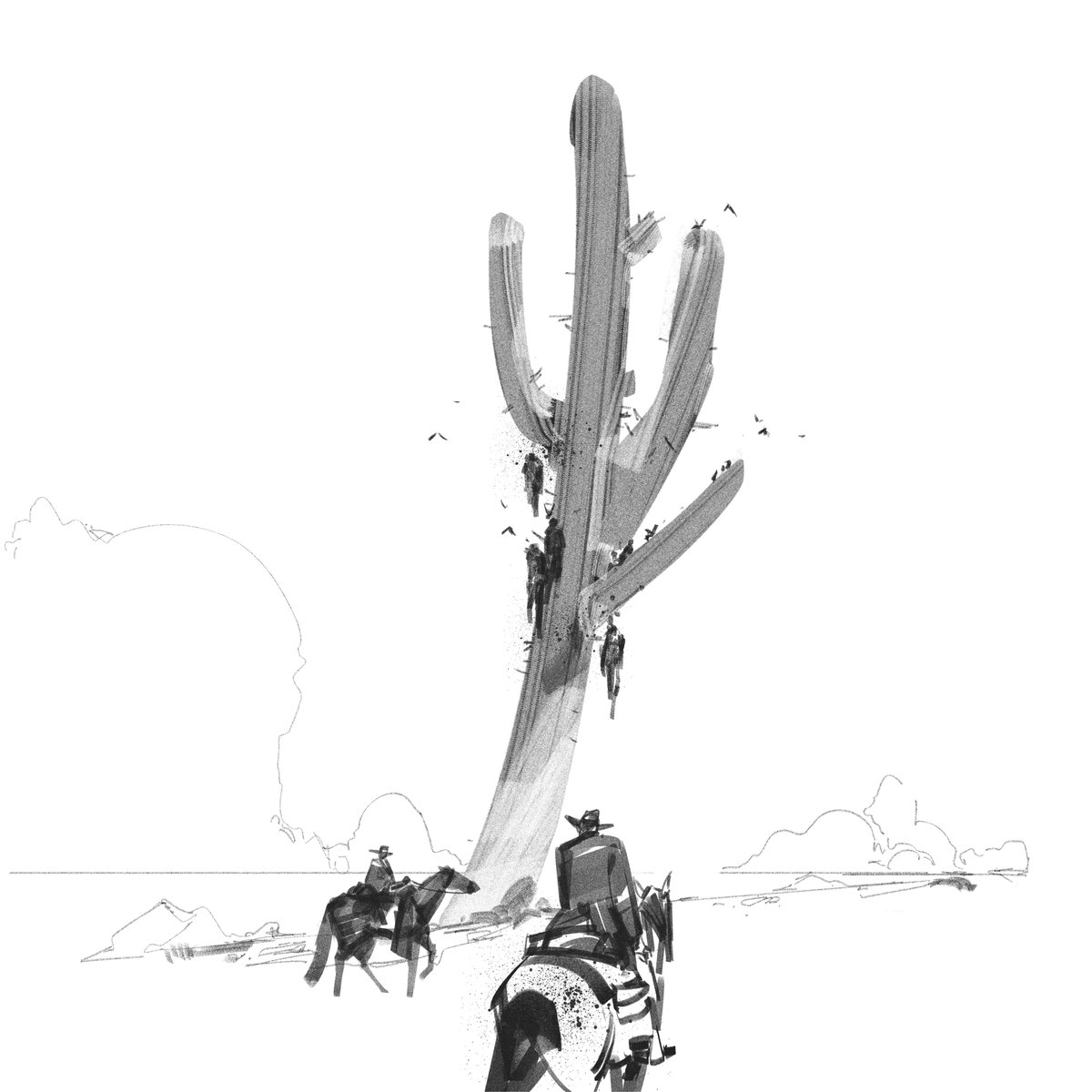 flaptrapsart's tweet photo. #inktober day 4 cactus :) https://t.co/3ywAXga9Pw