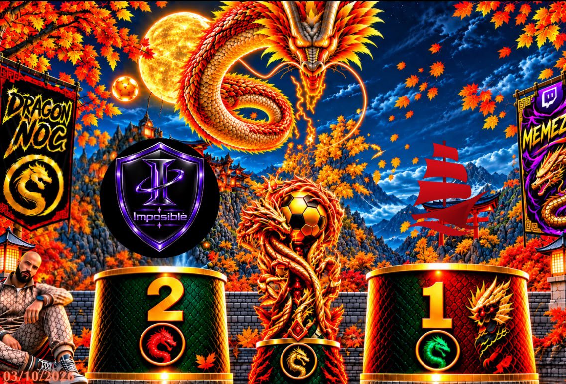 ItalicaArmada's tweet photo. Dragon Nocturne 🐉🇫🇷

🥇🏆| Win ✅️ 

Gk: Mikael1708

Dc: @IMPERO26 
Dc: @xLuca_9 
Dc: @xZito24__ 

Ed: @V3G3T4XD
Cc: @xTotti_16 
Cdc: @GiggiBart 
Cc: @dislike90  
Es: @Desc_Fabregas
 
Att: @xGugliez_ 
Att: @xUrri11x / @TvzTommy7

Ty @MemeZ94 🤜🏽🤛🏽

#GoArmada ⛵️🔴⚪️ https://t.co/fyhjYe0cwp