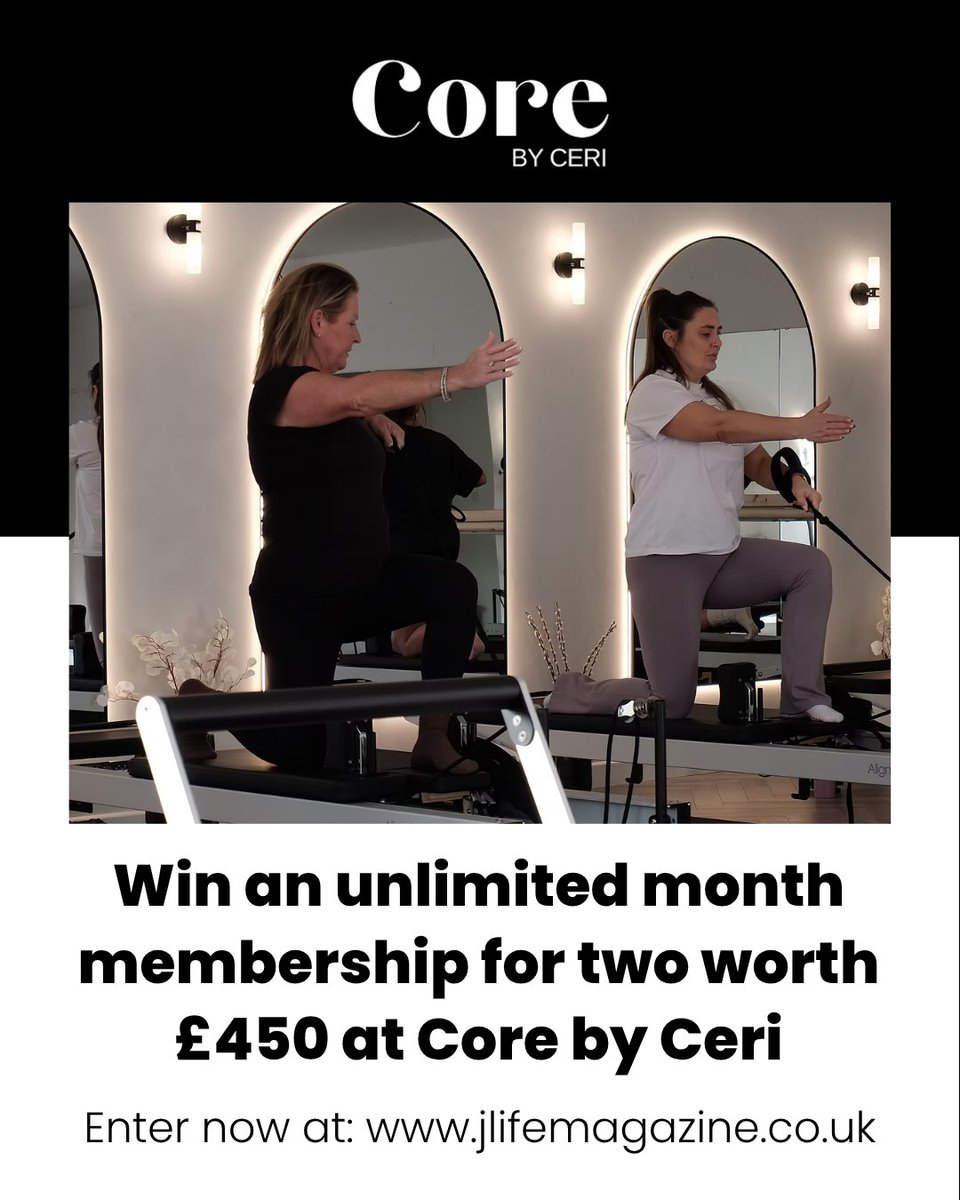 JLifeMagazine's tweet photo. One lucky reader can win an unlimited month membership for two worth £450 at Core by Ceri, North Leeds’ strength-led reformer Pilates studio.

Enter now: https://t.co/VtB7jibRIO

#JLife #Magazine #Leeds #Jewishlife #JewishCommunity #Competition #Giveaway #Pilates #ReformerPilates https://t.co/OwrYbiAM4A