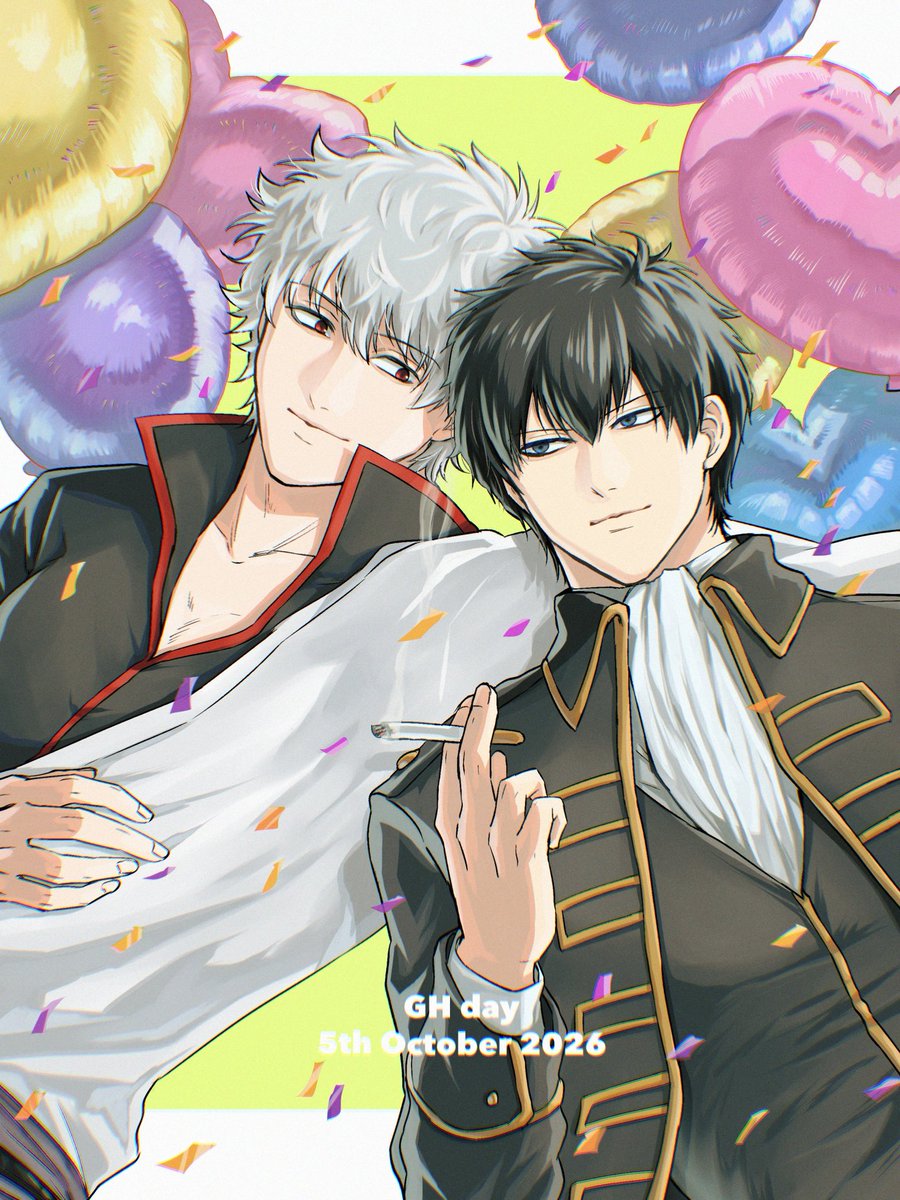 tsugiiiiii_g's tweet photo. ＃銀土の日 
🤍🖤おめでとう🤍🖤 https://t.co/wgw4Lt3MYj