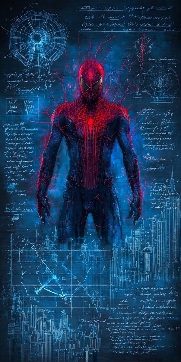 DJames947740's tweet photo. Spider man blue print https://t.co/8xYNkTYNQC