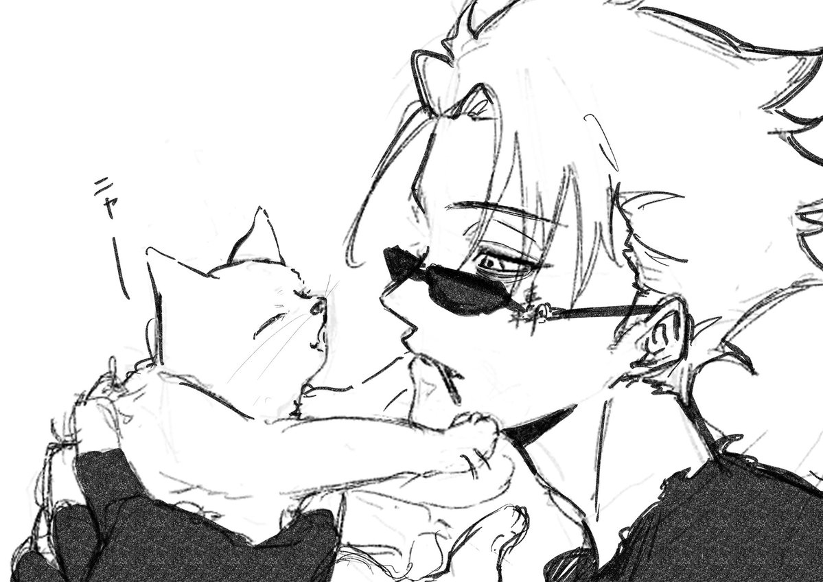 tsuki_0819__'s tweet photo. 猫と戯れお兄さん https://t.co/XpIBtqqCEz