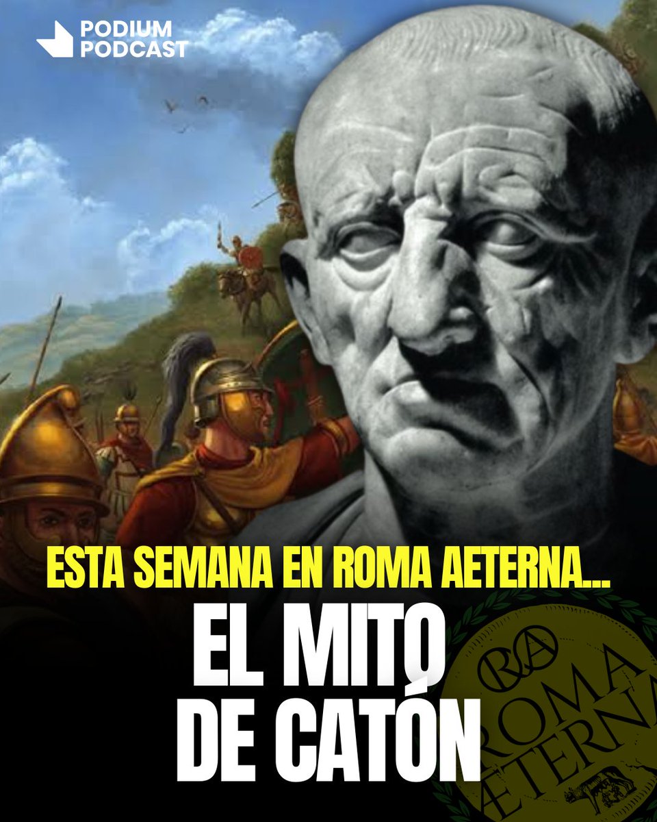 RomaAeternaFM's tweet photo. Esta semana desmontaremos la campaña de propaganda política que orquestó Catón tras la batalla de las Termópilas.

Disponible el miércoles, en @PodiumPodcast y todas las plataformas.

🐺¡No te lo pierdas!🐺 https://t.co/wboJnKphVH