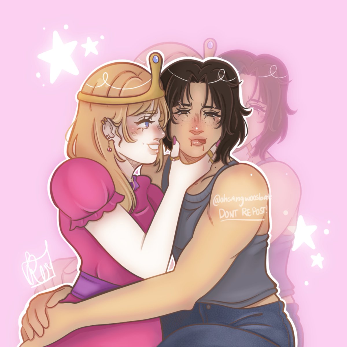 ohsangwoosbat's tweet photo. yuritober day 5 - halloween costume🩷🖤
#yumihisu #yuritober2026 #bubbline #aot #historiareiss #attackontitan #wlw https://t.co/5ouPcvJKDG