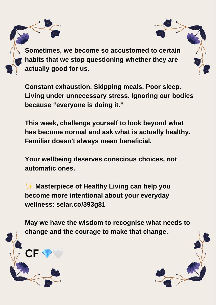 FausiyatOlolade's tweet photo. New Week β¨ Renewed Energy!
Stay Productive π
Stay Healthy π
Masterpiece Of Healthy Living Available On Selar β¬οΈ
https://t.co/EgXinbJy75
#CoachFauzzy #MasterpieceOfHealthyLiving #MOHL #WellnessForAll #HealthyLivingAdvocacy https://t.co/yq9ECYwCB9