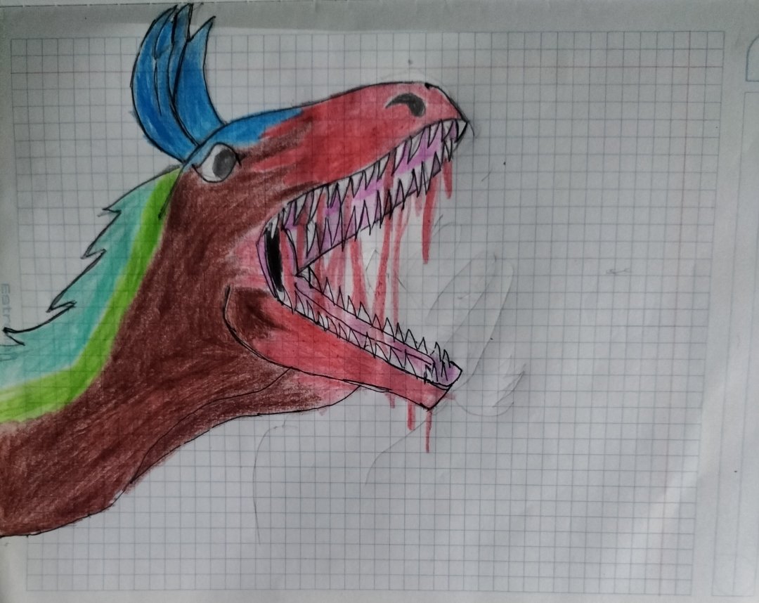 placoson5902's tweet photo. Nesesito a prender a colorear que no quiero que parezca dibujo salido del delviandart 😭😱😱#dinosaur #jurassic https://t.co/ld6AI2caYT
