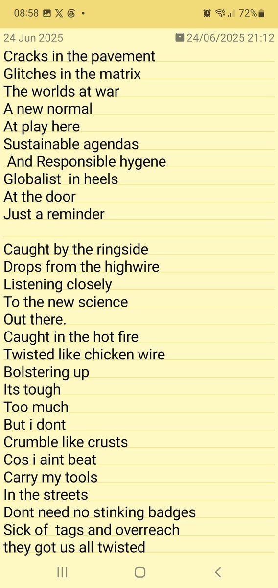 HazzardousM2's tweet photo. I still stand on every word I wrote. 
"No fuel for the streets now , slow down moving round ,pens up ,cameras out, passports time warps ,let's let 1984 just be about a book". Welcome the the uk 2030 incoming. I'm thinking about re doing this one .....
https://t.co/wnix1by20z https://t.co/nLS3IhIZQs