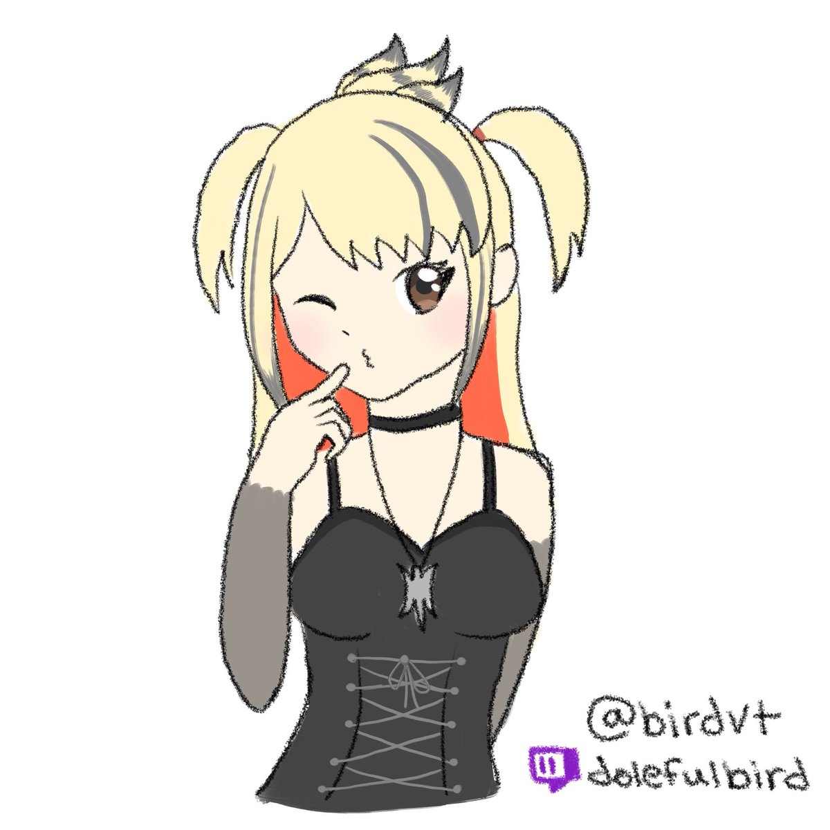 birdvt's tweet photo. Day 4 of #vtober !
Are we cultured enough to know who this is? 👀
#doodole https://t.co/T3GMjd5mGl