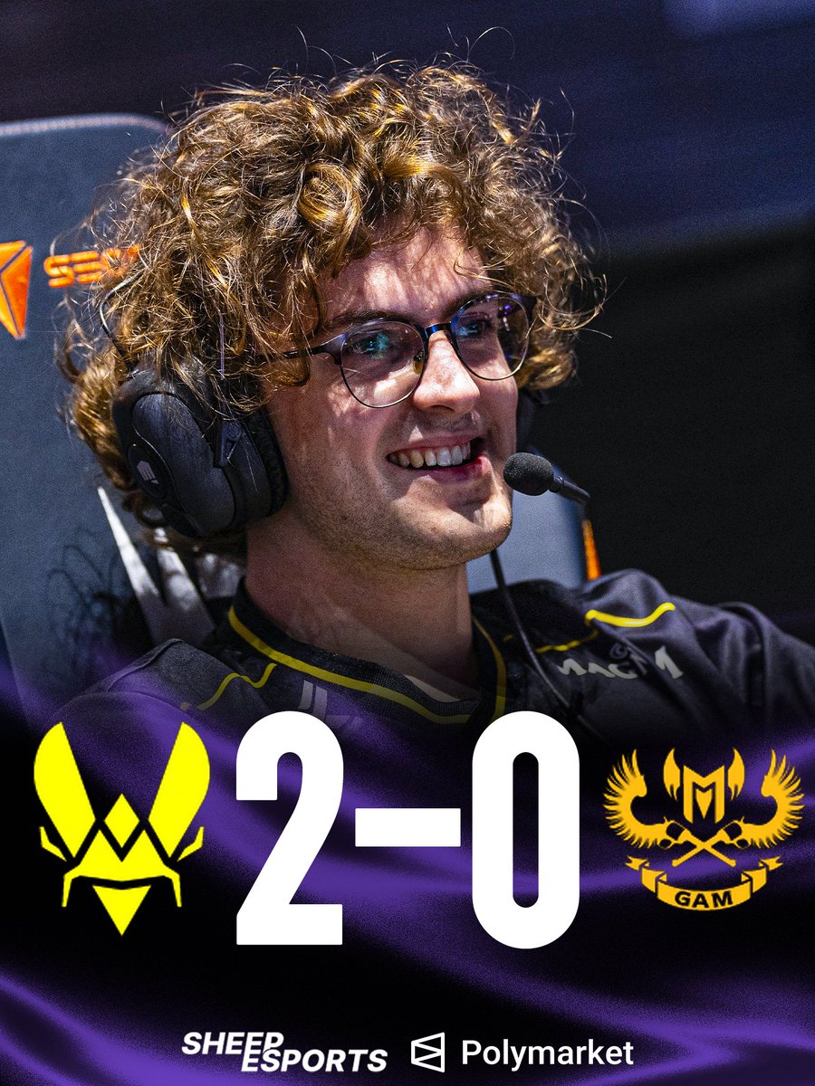 Sheep_Esports's tweet photo. TEAM VITALITY 🇫🇷 DEFEAT GAM ESPORTS 🇻🇳 AND ADVANCE TO 1-1 BRACKET

First international win for Vitality since Worlds 2018 group stage vs GEN.G 🇰🇷 https://t.co/eDIxe16YAL