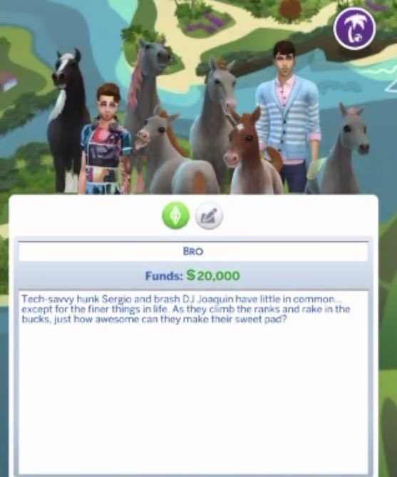 TheElenaFisher's tweet photo. WHAT IN THE YEEHAW ALOHA IS GOING ON AT THE BRO HOUSEHOLD???????
#TheSims https://t.co/ozVb7WYkRj