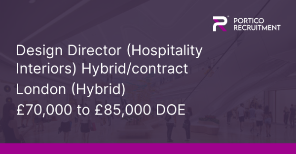 Porticocareers's tweet photo. Hot Job!! Design Director Hybrid/contract, £70,000 to £85,000 DOE - #London(Hybrid). https://t.co/JXoJRK0EXj https://t.co/Y3uwCyuv2k