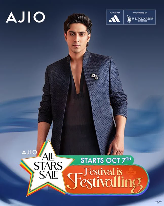 Reliance Industries Limited on X: "Media Release - AJIO Welcomes Ahaan  Panday as Its New Face Ahaan Panday fronts AJIO's 2026 festive campaign,  'Festival Is Festivalling', as sale prices go live ahead