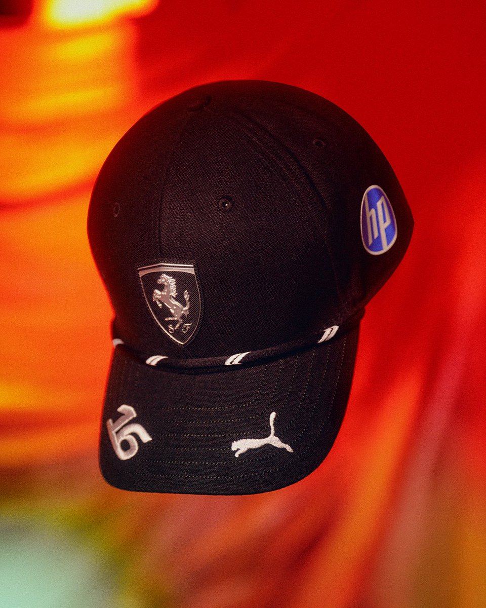 ScuderiaFerrari's tweet photo. A closer look at Charles’ Singapore special suit and cap 😮‍💨 https://t.co/KsgkKH4cAk