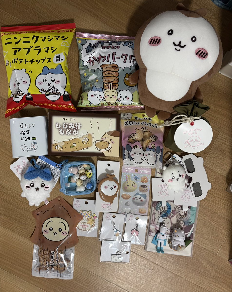 ameri72s's tweet photo. 母のお使い分も含めグッズめちゃくちゃ買った💸まめまめフィギュアにシーサーいなかった🥲
ミートボール転がしも下手くそすぎて惜しくも何ともなかったからまたリベンジしたい！
ぷわころ買う気なかったけど妹がモモンガ選んでるのみてやっぱりめちゃくちゃ可愛くてハチワレ買ってしまった💸 https://t.co/lkVpRjz36n