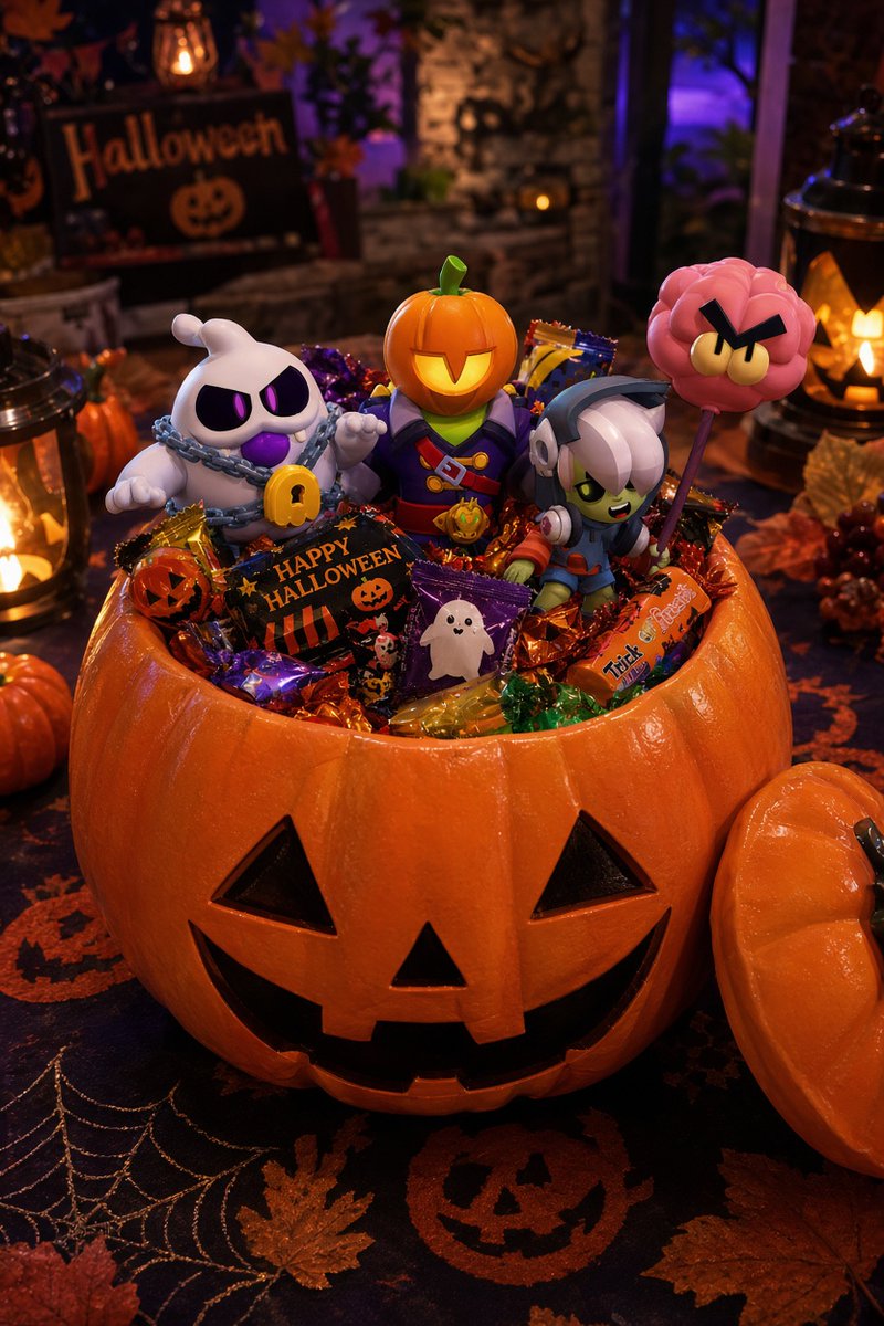 Kannzi_hane's tweet photo. 🎃少し早めのハッピーハロウィン！！🎃
よいブロスタライフを〜👻！
#Brawlstar #ブロスタ #ハッピーハロウィン https://t.co/JHm4lNRvWb