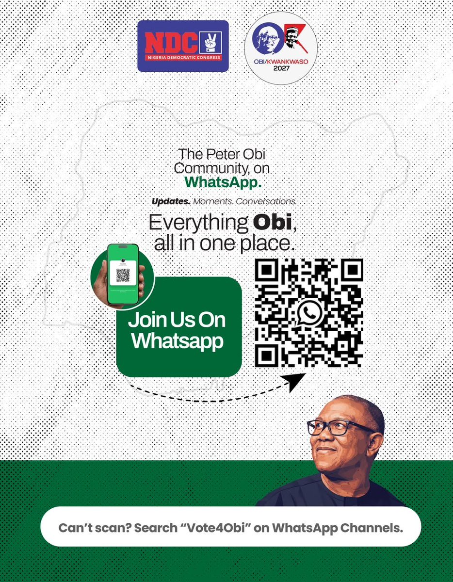 publikphigor's tweet photo. Join the Vote4Obi WhatsApp channel:

https://t.co/MlW9igRRSw https://t.co/dFxcgWiAuh