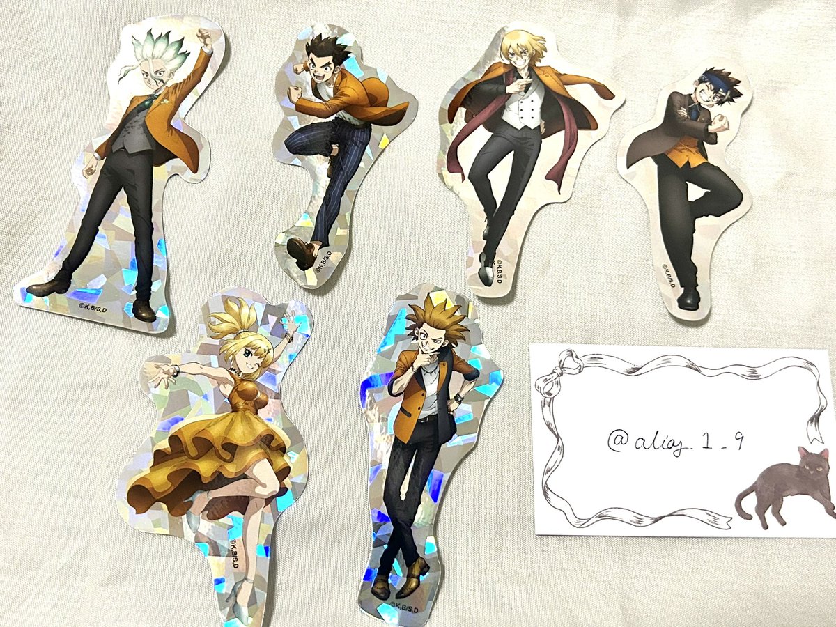 roronbaoioi's tweet photo. 【���換|譲渡】
Dr.STONE　STONE FES.2026　クリアカード　ホログラムダイカットステッカー　ポストカードセット　ドクスト

【譲】
画像1、2

【求】
スタンリー>定価+送料

・郵送またはストフェス手渡し
夜の部前の手渡しとなります。
検索からもお気軽にお声掛けください。 https://t.co/ufDkAS0cMK