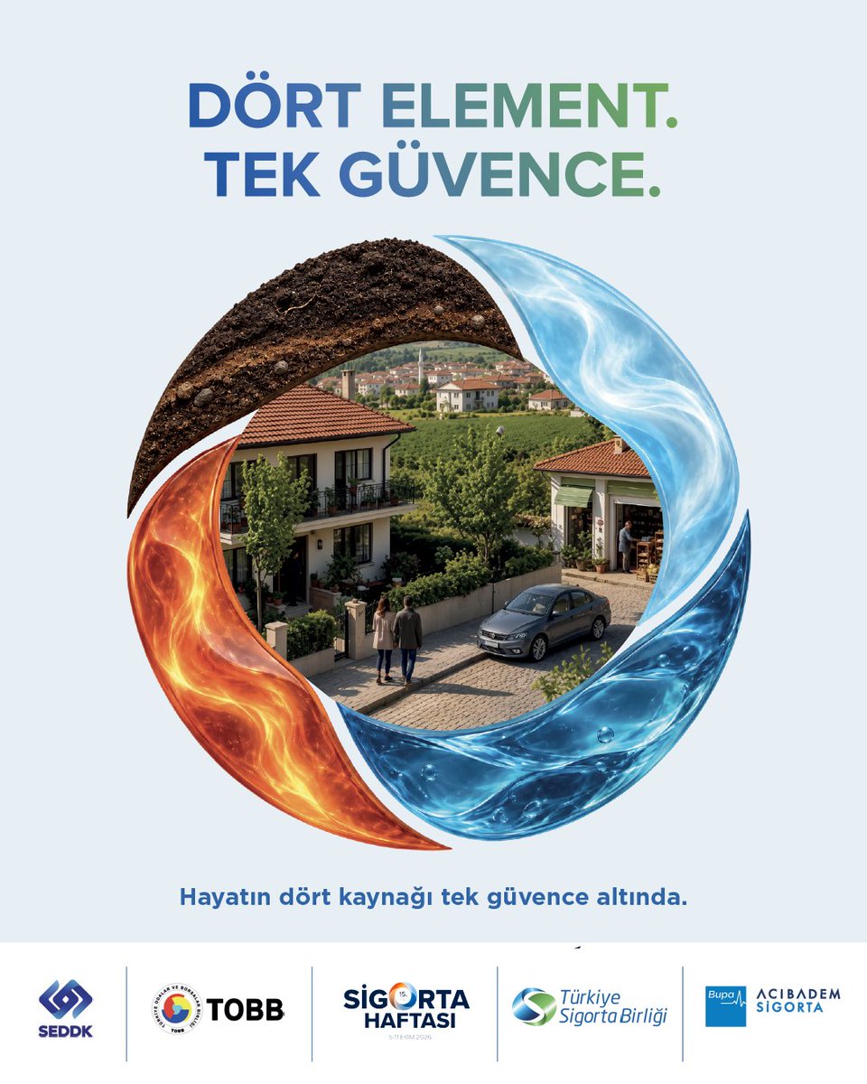 Bupaacibadem's tweet photo. Hayatı oluşturan dört element farklı, ihtiyaç duyduğumuz duygu aynı: güvende olmak.

Sigortacılık Haftası’nda, hayatın her anına güvence katan ve yarını bugünden koruyan tüm sigorta profesyonellerinin haftasını kutluyoruz.

#SigortacılıkHaftası #BupaAcıbademSigorta #Güvence #Sigorta #HayatınYanında