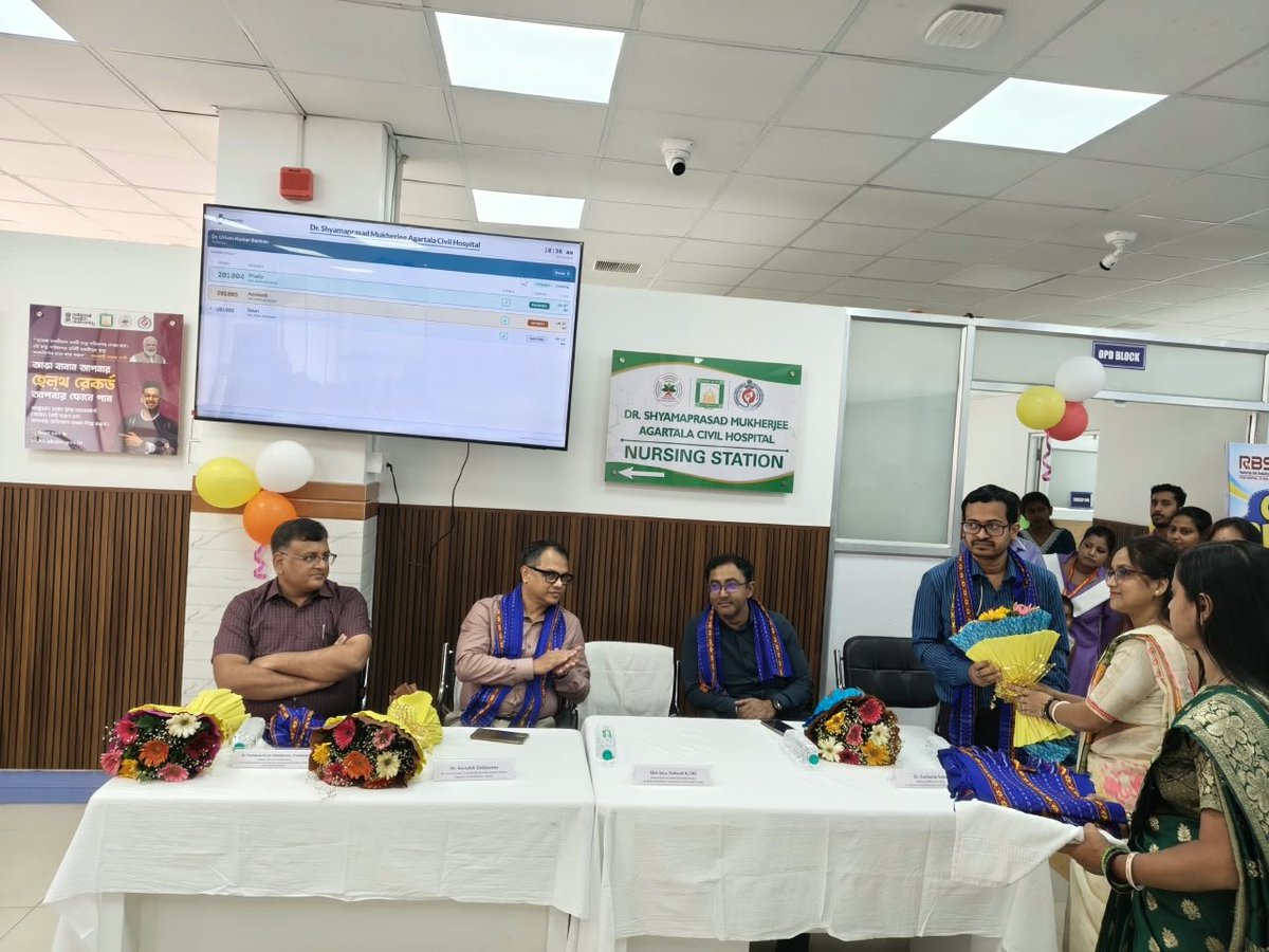 DHFWSN's tweet photo. State level clubfoot followup camp at Dr.shyamaprasad Mukherjee civil hospital,agartala on 5/10/26. https://t.co/t68fQsYEYB