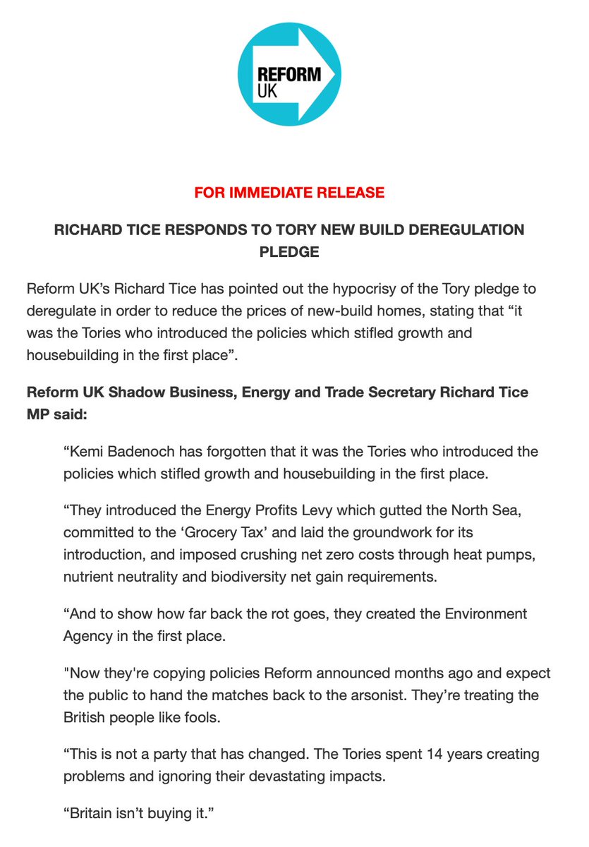 reformparty_uk's tweet photo. 🚨 STATEMENT ON TORY HYPOCRISY 🚨 https://t.co/nfYxylCXwY